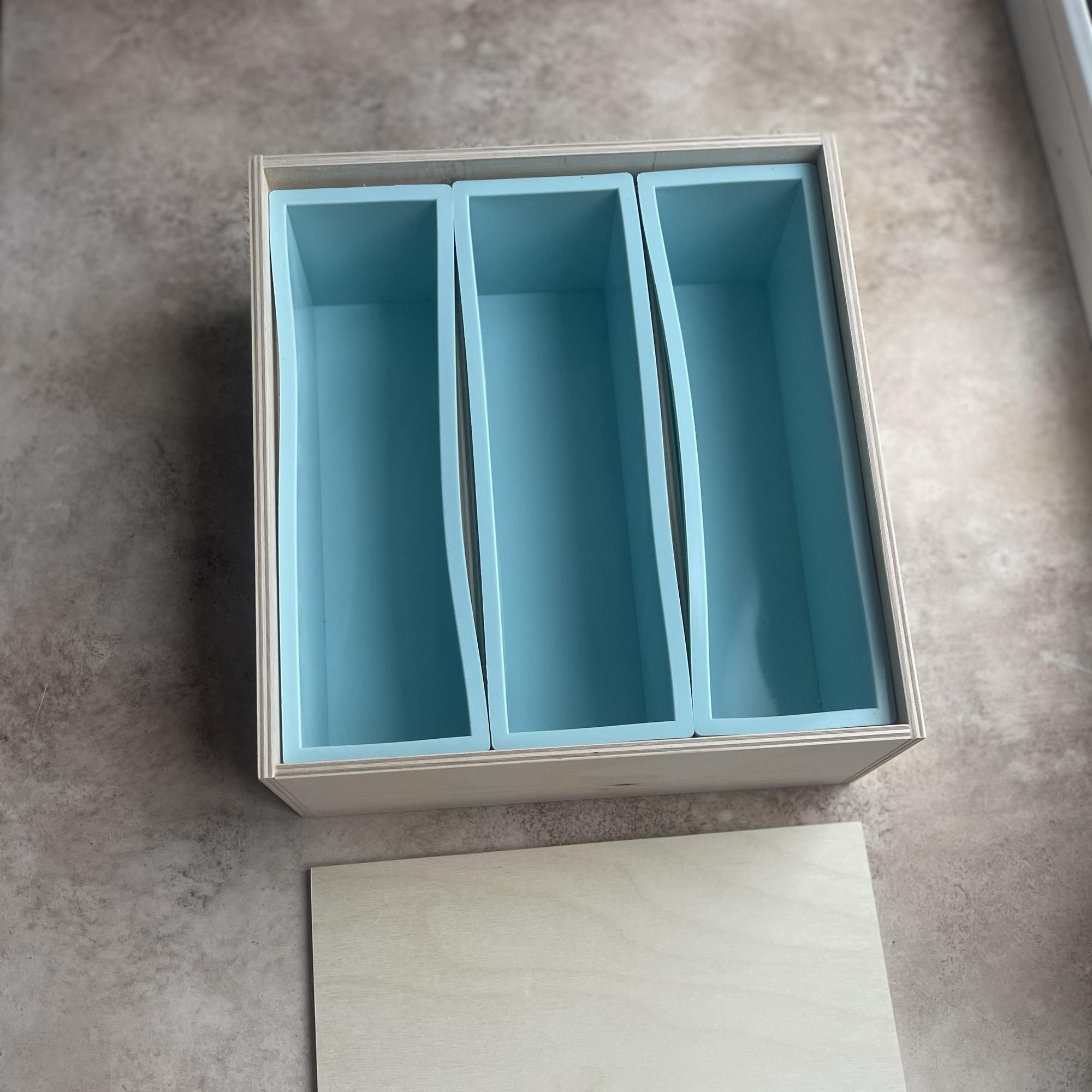 Форма c силиконовыми вставками для мыла на 3,6 кг общей массы Ширина 7